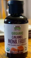 Organic caramel monk fruit zero calorie liquid sweetener
