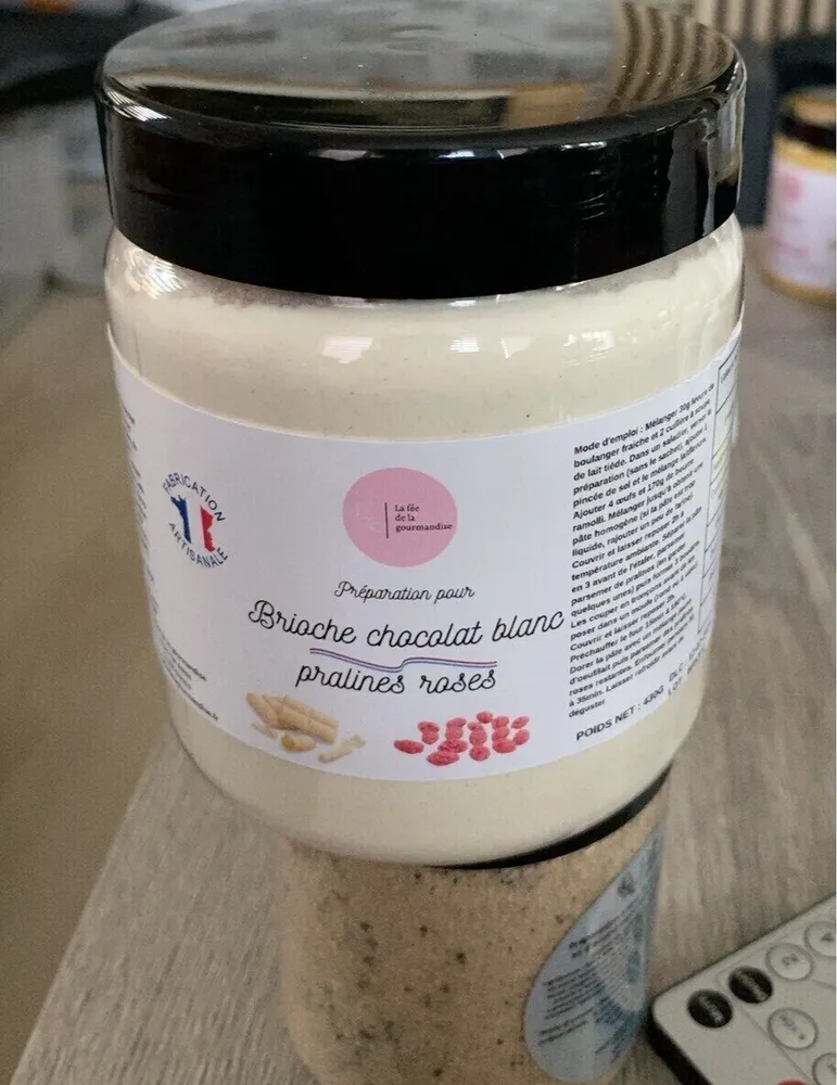 Preparation pour Brioche chocolat blanc