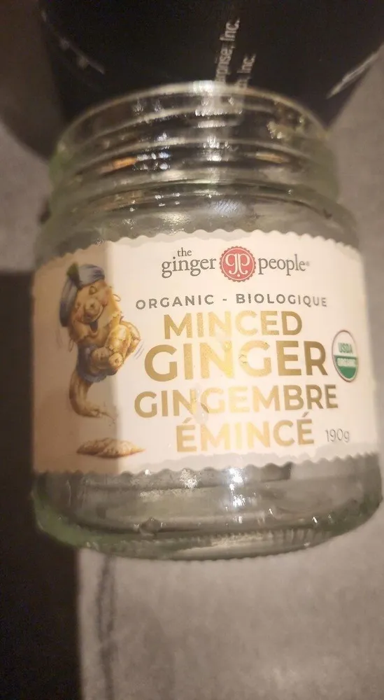 Organic minced ginger