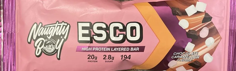 ESCO High Protein Layered Bar Chocolate Caramellow