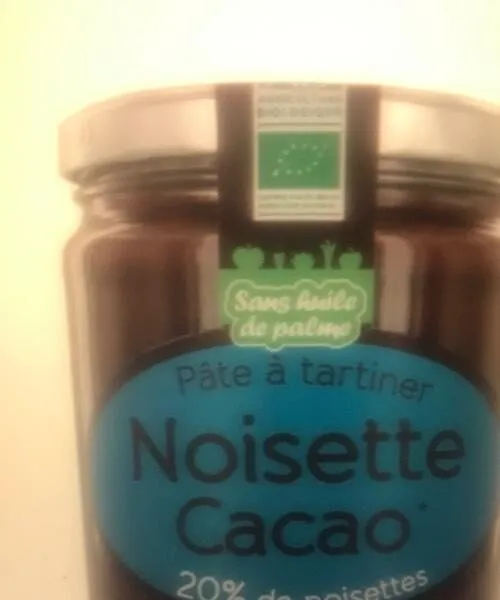 Pâte à tartiner noisettes cacao