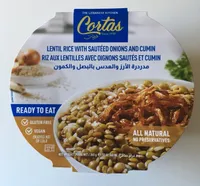 Riz aux lentilles avec pignons et cumin