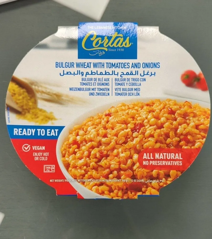 Bulgur de blé aux tomates et oignons