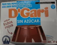 Gelatina Sin Azúcar Sabor Frutos Rojos
