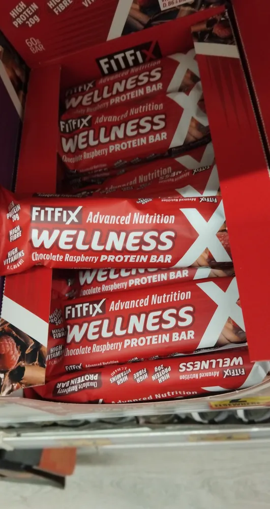 fitfix wellness chocolate raspberry bar