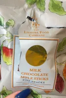 Milk chocolate apple sticks