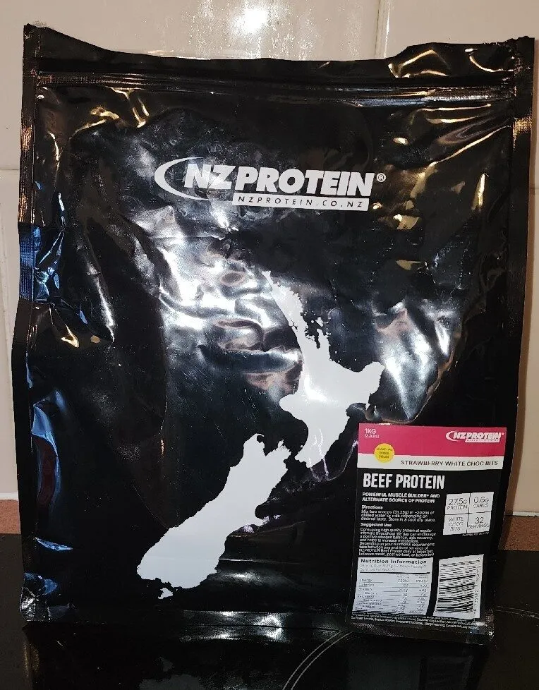 Beef Protein Strawberry White Choc Bits