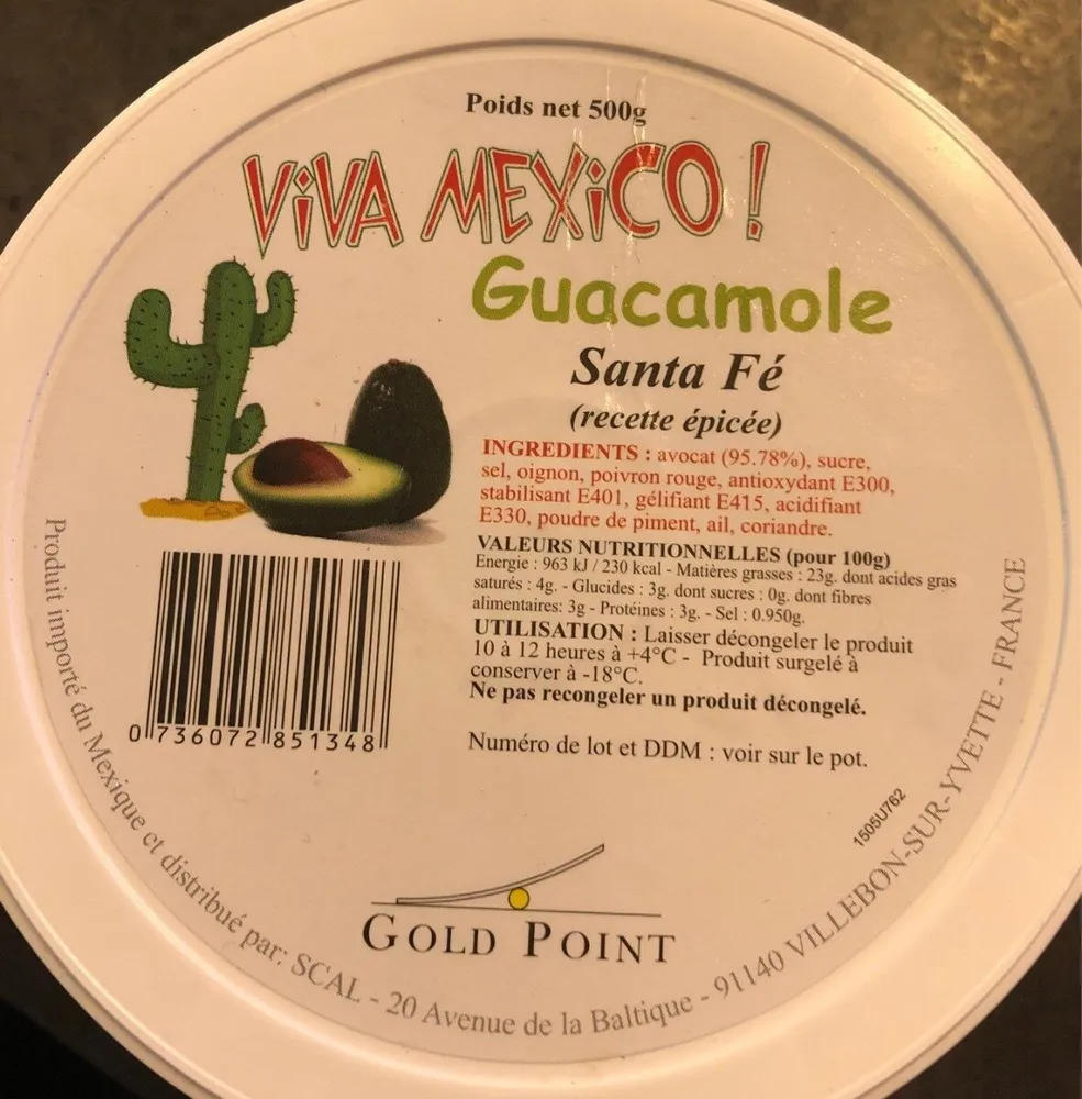 Guacamole Viva Mexico ! Santa Fé