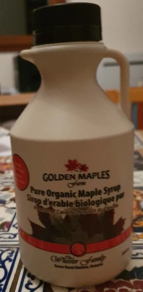 Sirop d'érable biologique pur