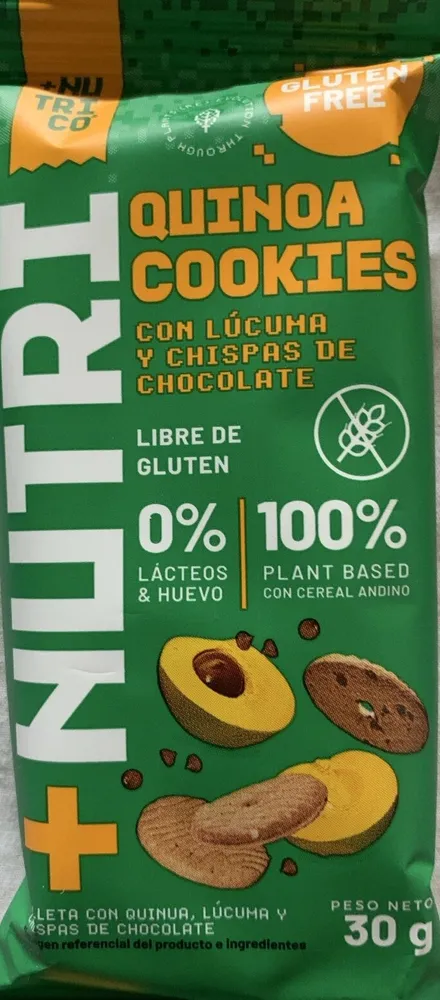 Quinoa Cookies Con Lúcuma & Chispas de Chocolate