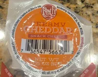 Creamy cheddar snack cheese