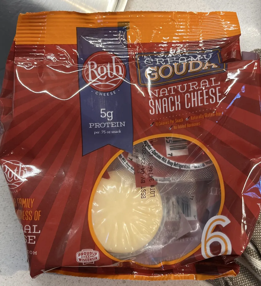 Creamy Gouda natural snack cheese