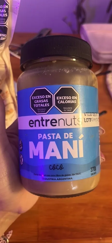 Pasta de Maní con coco