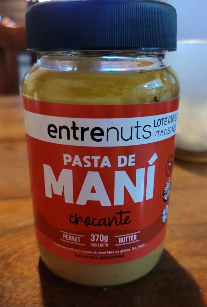 Pasta de maní crocante