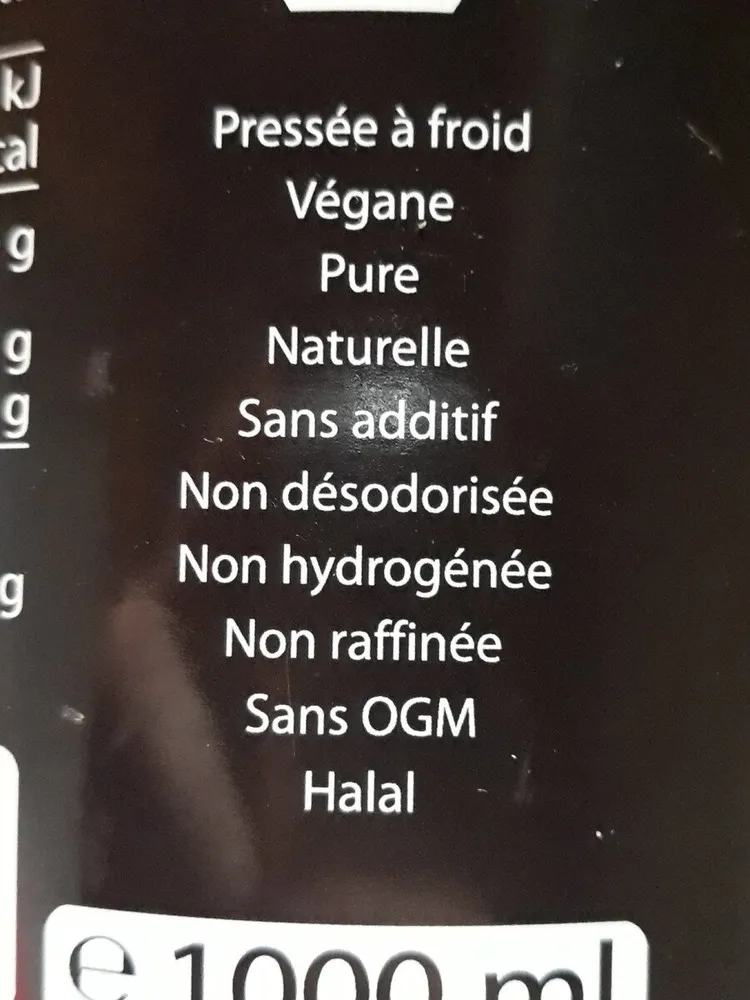 Huile de coco extra vierge