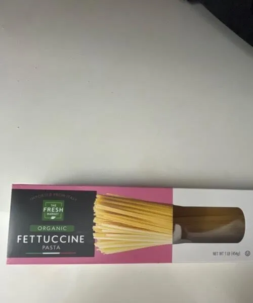 Organic fettuccine pasta