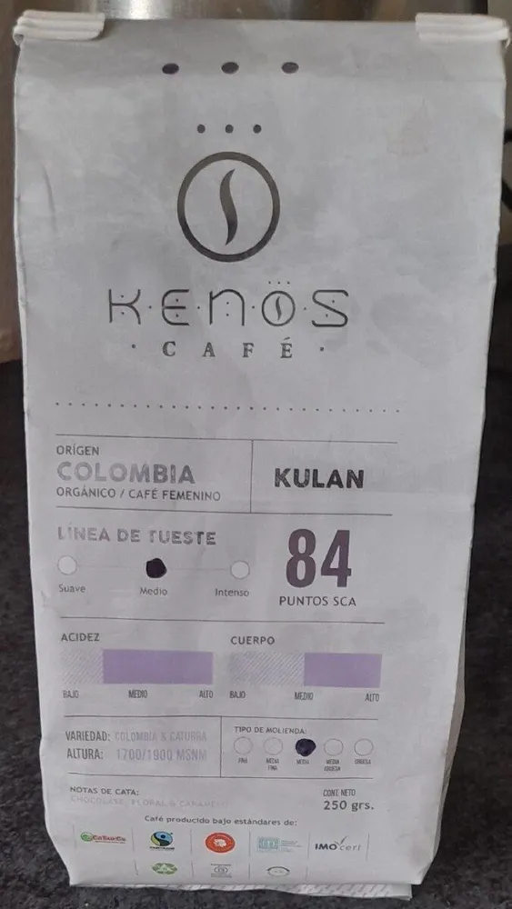 Café Orgánico en grano molido