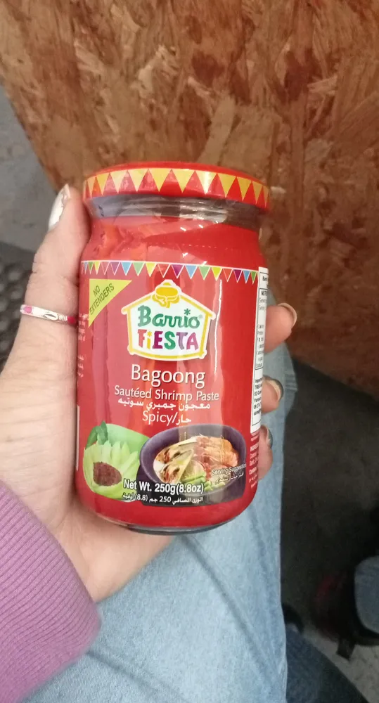 Bagoong shrimp paste spicy