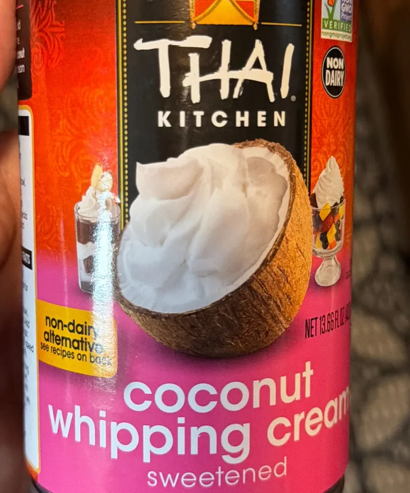 Sweetened Coconut Whipping Cream