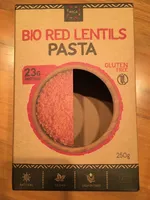 Bio red lentils pasta