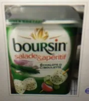 Boursin salade et aperitif echalotte et ciboulette