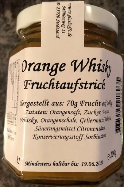 Orange Whisky Fruchtaufstrich