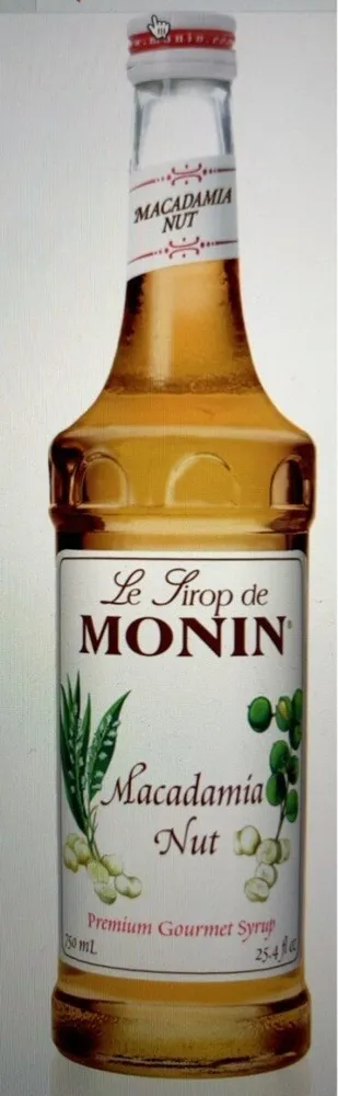 Le Sirop de MONIN macadamia nut