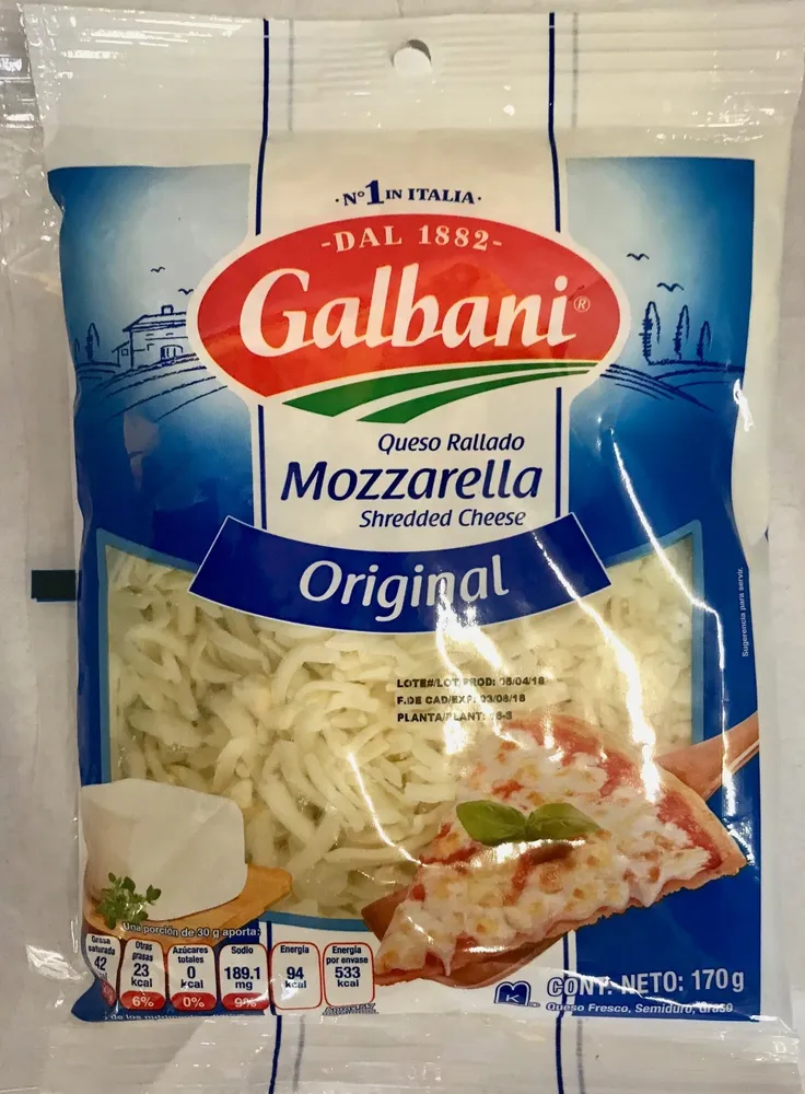 Queso Mozzarella Rallado