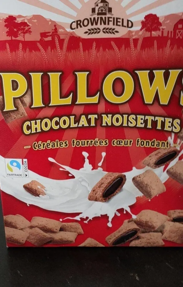 Pillows chocolat noisettes