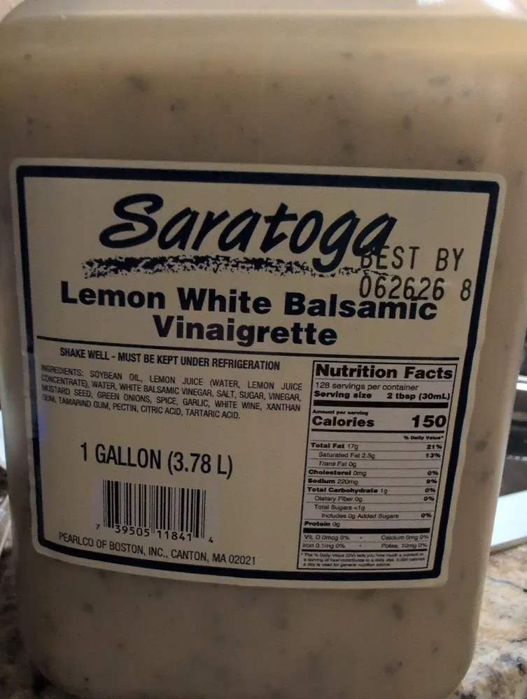 Lemon White Balsamic Vinaigrette