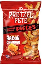 Seasoned Pretzel Pieces: Smokey Bacon Cheddar