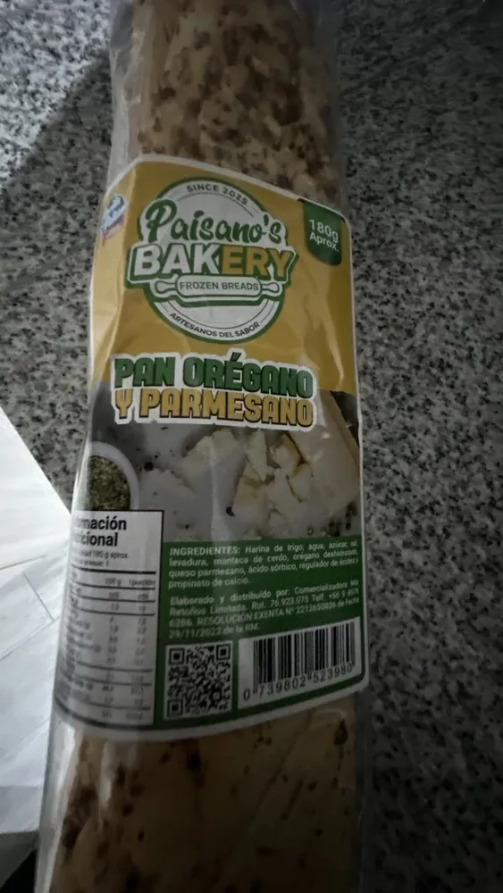 PAN OREGANO Y PARMESANO