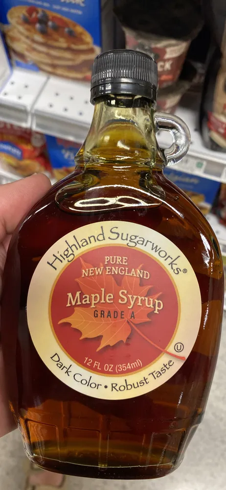 Pure New England Maple Syrup Grade A Dark Color Robust Taste
