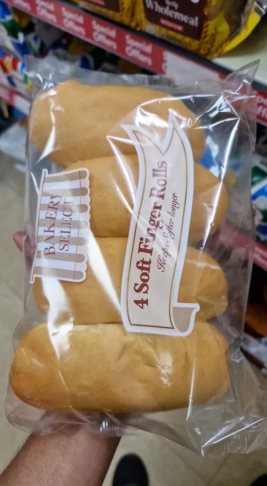 4 soft finger rolls