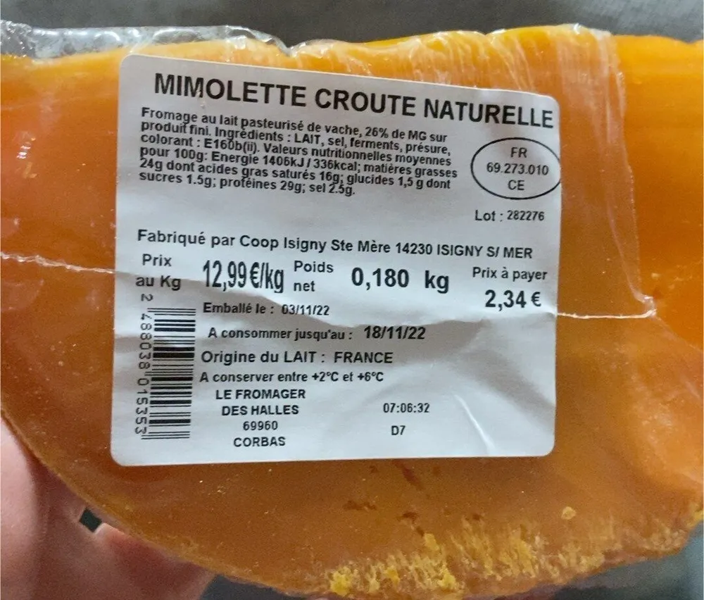 Mimilette croute naturelle