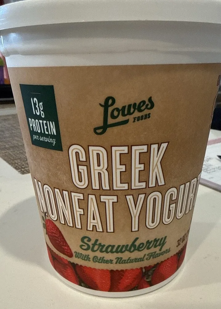 Strawberry Greek Nonfat Yogurt
