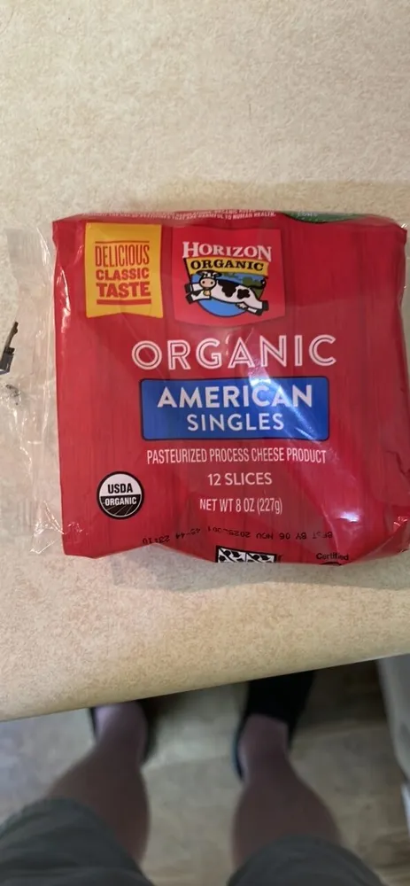 Organic American Singles Pasteurized Process Cheese Product