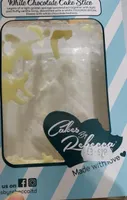 White chocolate cake slice