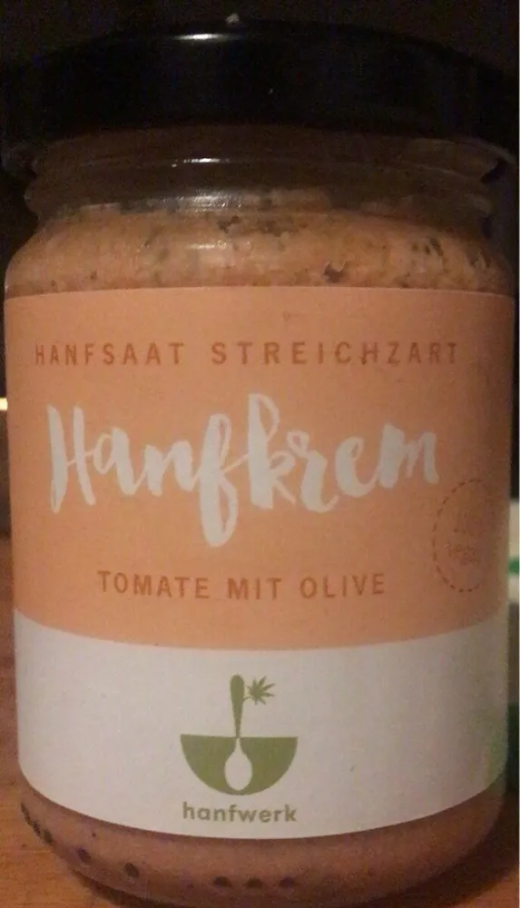 Hanfkrem Tomate mit Olive
