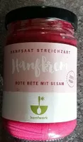 Hanfkrem Rote Beete mit Sesam