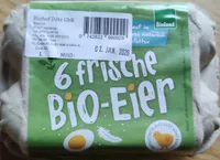 6 frische Bio-Eier