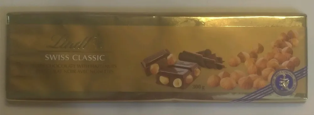 DARK CHOCOLATE WITH HAZELNUTS