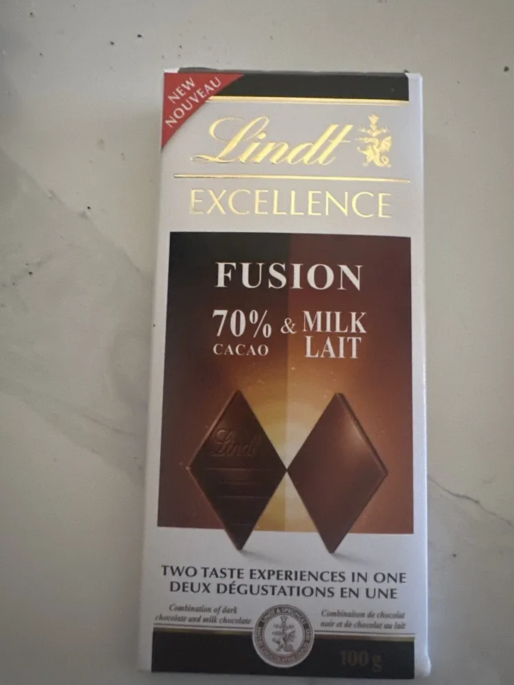 EXCELLENCE FUSION 70% CACAO & MILK LAIT