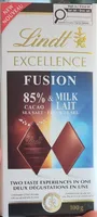EXCELLENCE FUSION 85% & MILK CACAO SEA SALT