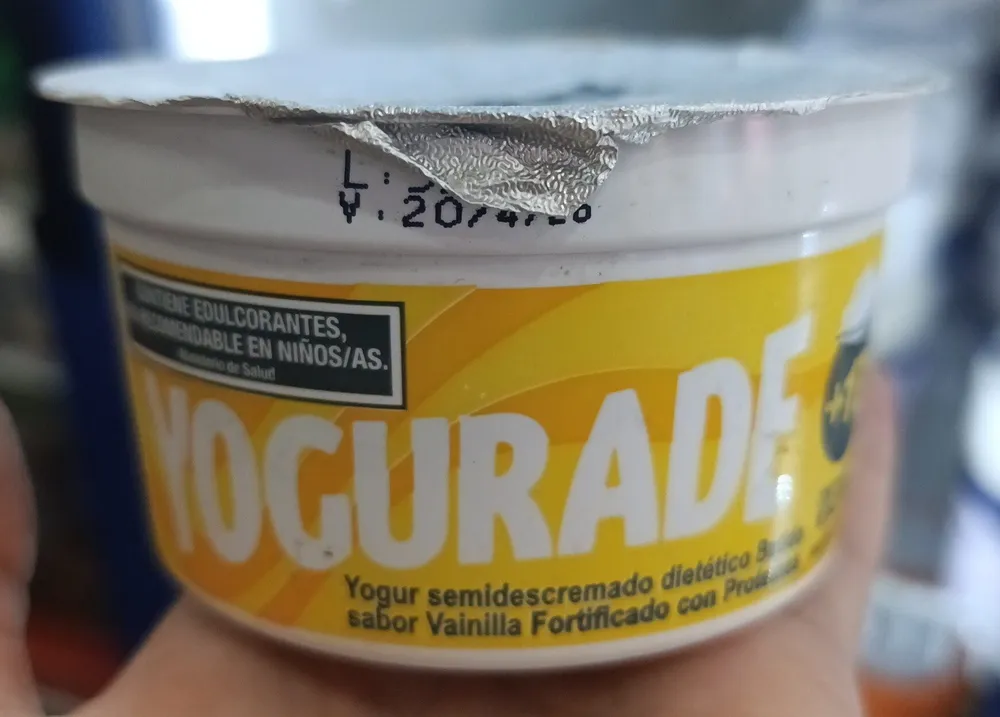 Yogur semidescremado dietetico sabor vainilla