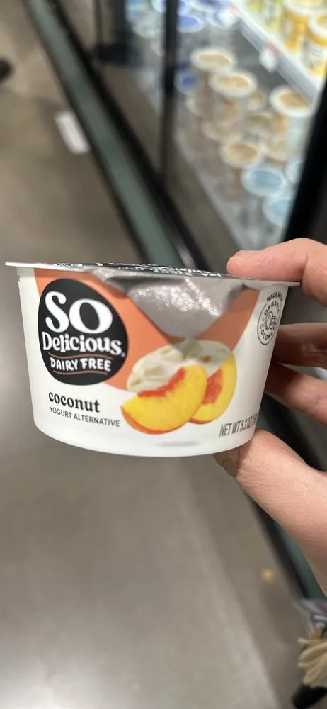 Peach Coconut Yogurt