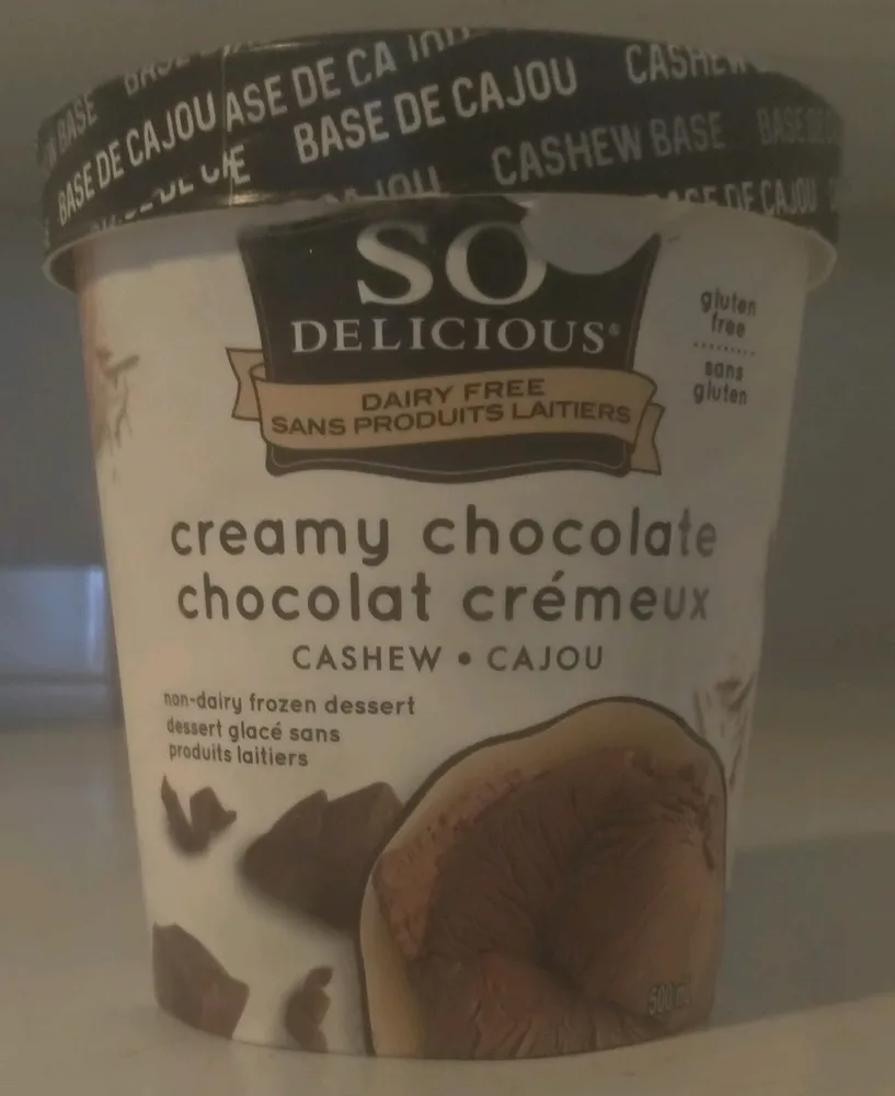 Cashewmilk Non-Dairy Frozen Dessert Creamy Chocolate
