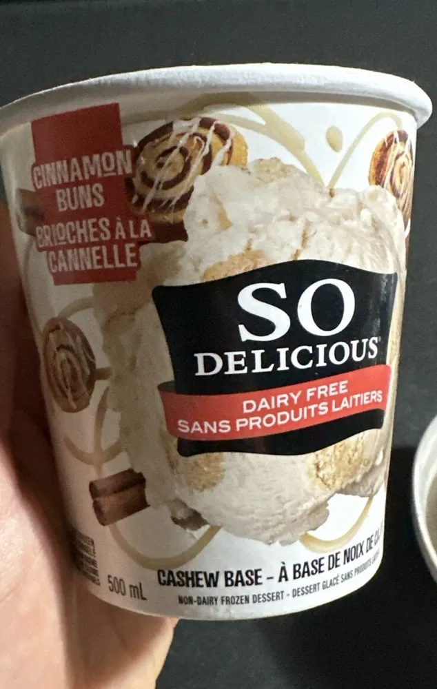 Cashew Milk Non Dairy Frozen Dessert Cinnamon Cookie Dough, Snickerdoodle