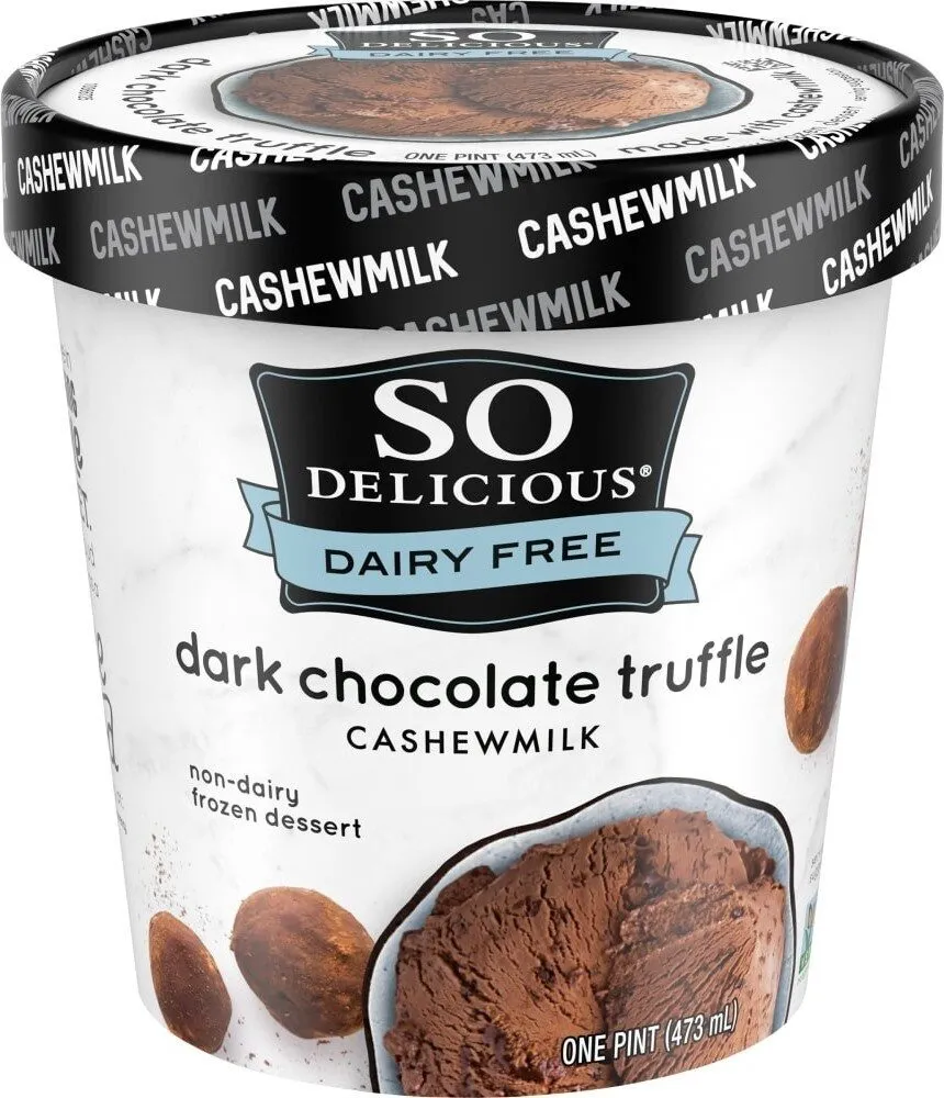 Cashew Milk Non Dairy Frozen Dessert Dark Chocolate Truffle