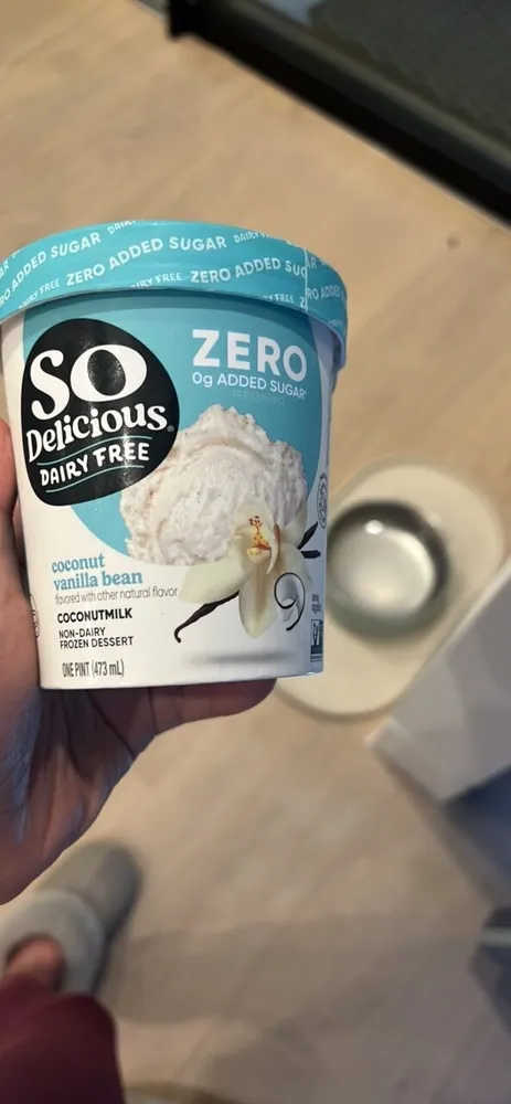 coconut vanilla bean non-dairy frozen dessert